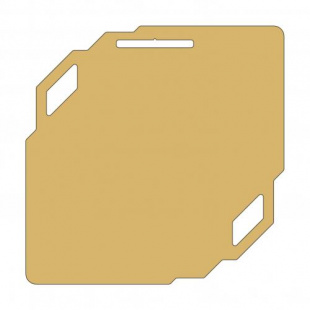 Заготовка медали MZP 841-100 /GM под сублимацию (100x100мм, s-2 мм)