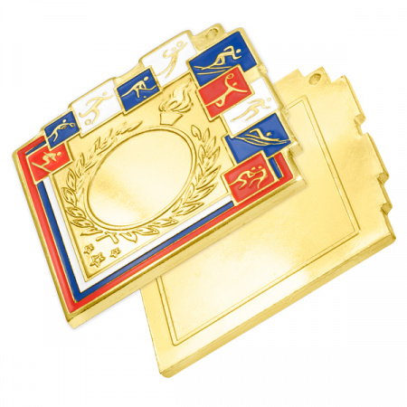 Медаль MZ 136-80/G (60х60мм, D-25 мм, s-2,5мм)