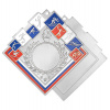 Медаль MZ 136-80/S (60х60мм, D-25 мм, s-2,5мм)