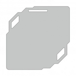 Заготовка медали MZP 841-100/White под сублимацию (100x100мм, s-2 мм)