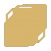 Заготовка медали MZP 841-100 /GM под сублимацию (100x100мм, s-2 мм)