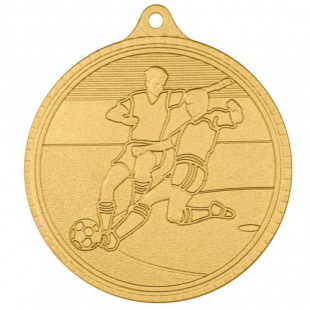 Медаль MZP 685-55/G футбол (D-55мм, s-2 мм)