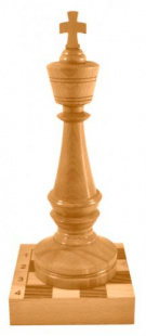 Приз DR 2202/W C шахматы (бук, H-39,5 см)