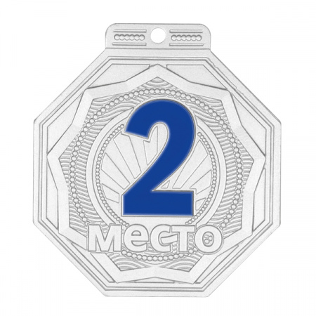 Медаль MZP 506-55/SM 2 место (50х55мм, s-2 мм)