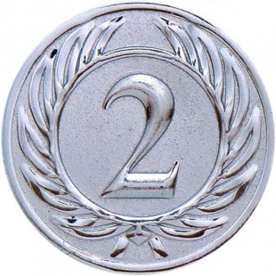 Эмблема D1-A37/S 2 место (D-25 мм)